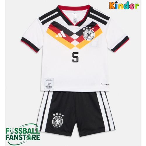 Deutschland Aleksandar Pavlovic #5 Replik Heimtrikot Kinder WM 2026 Kurzarm (+ Kurze Hosen)